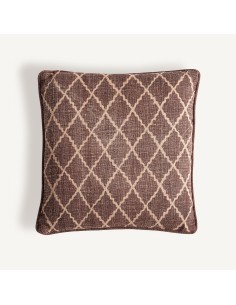 Cojín Nun de yute beige con fibra natural marrón – Vical... 2