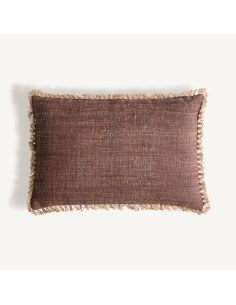 Cojín Seth de yute beige y fibra natural marrón – Vical... 2