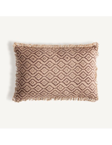Cojín Seth de yute beige y fibra natural marrón – Vical Home | 60x20x40 cm
