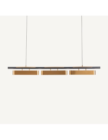 Lámpara de Colgar en Acero Cobre y Hierro Negro – Vical Home