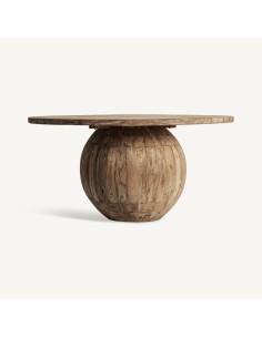 Mesa de Comedor Erloy 150×150 en Madera de Teka Reciclada...