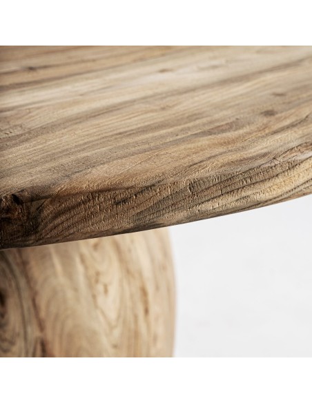 Mesa de Comedor Erloy 150×150 en Madera de Teka Reciclada – Estilo Rústico | Vical Home