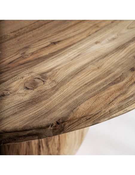 Mesa de Comedor Erloy 150×150 en Madera de Teka Reciclada – Estilo Rústico | Vical Home