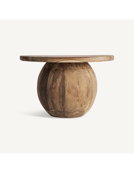 Mesa de Centro Erloy de Madera Teka Reciclada – Estilo Rústico de Vical Home