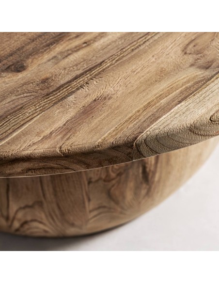 Mesa de Centro Erloy 90×90 de Madera Teka Reciclada – Estilo Rústico | Vical Home