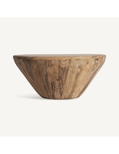 Mesa de Centro Erloy 70×70 en Madera de Teka Reciclada – Estilo Rústico | Vical Home