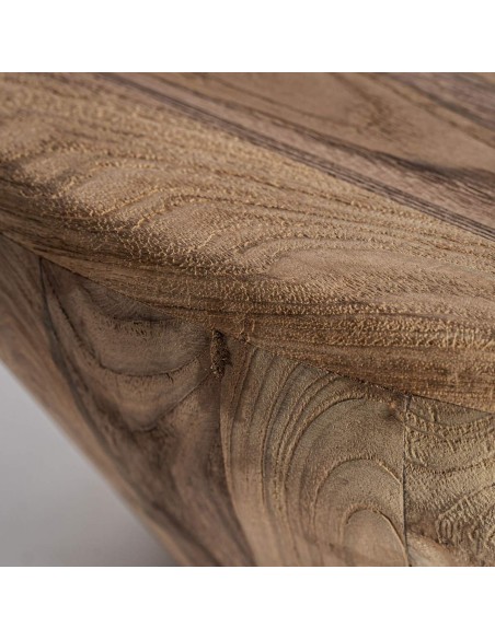 Mesa de Centro Erloy 70×70 en Madera de Teka Reciclada – Estilo Rústico | Vical Home