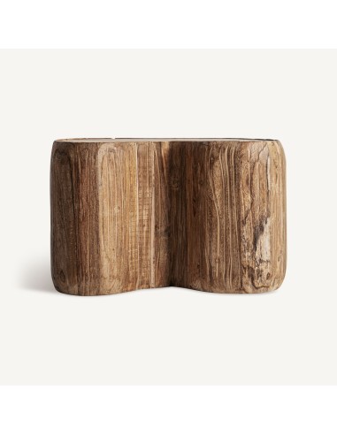Mesa de Centro Erloy 70×55 en Madera de Teka Reciclada – Estilo Rústico | Vical Home