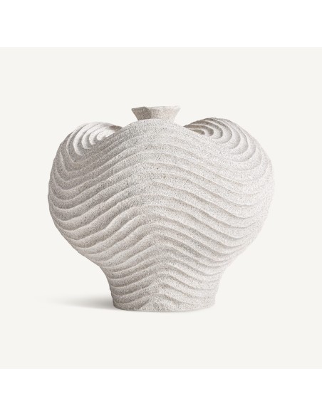 Jarrón de Resina Blanco de Vical Home – Diseño Escultural Contemporáneo