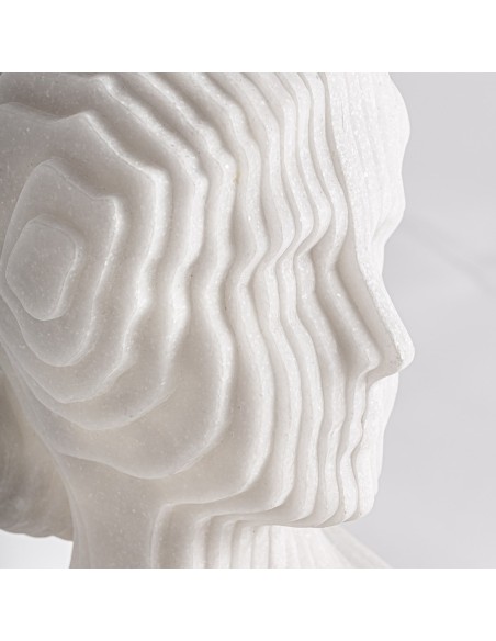 Busto Decorativo Blanco y Negro de Vical Home – Escultura en Resina