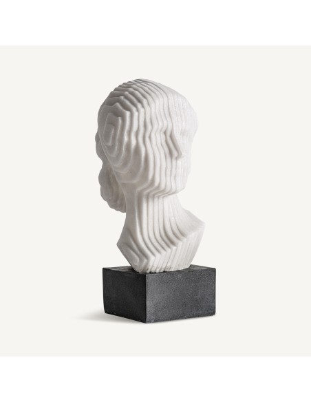 Busto Decorativo Blanco y Negro de Vical Home – Escultura en Resina