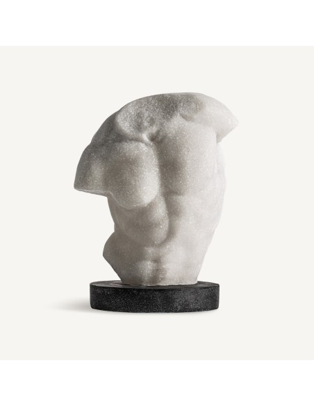 Busto Decorativo Blanco y Gris de Vical Home – Escultura en Resina Moderna