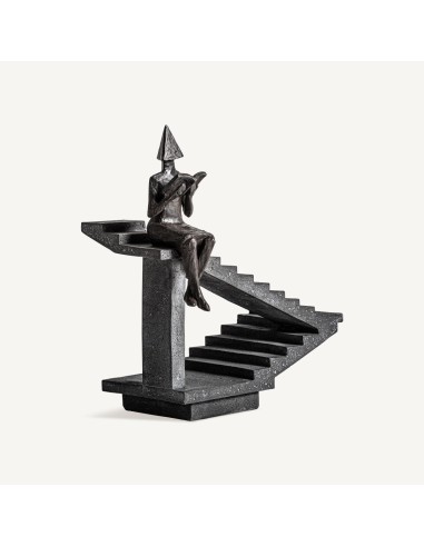 Figura Decorativa de Resina Negra – Vical Home Diseño Moderno