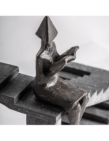 Figura Decorativa de Resina Negra – Vical Home...