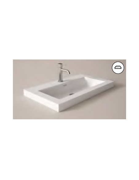 Lavabo Nantes carga mineral 100cm de Visobath Brillo
