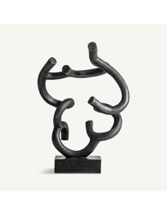 Figura Decorativa de Resina Negra – Vical Home Diseño...