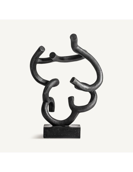 Figura Decorativa de Resina Negra – Vical Home Diseño Moderno y Sofisticado