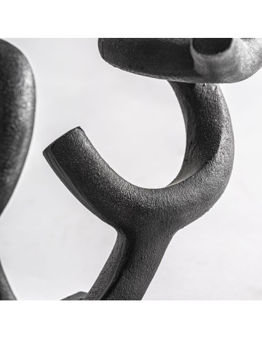 Figura Decorativa de Resina Negra – Vical Home...