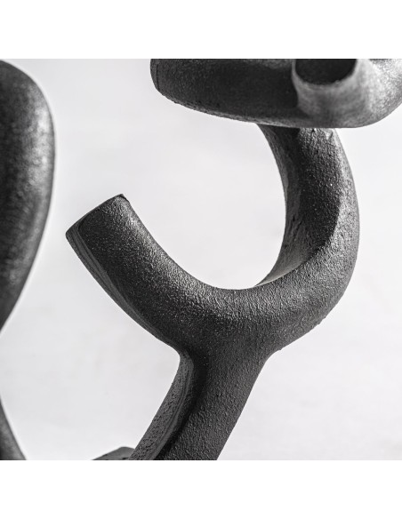 Figura Decorativa de Resina Negra – Vical Home Diseño Moderno y Sofisticado