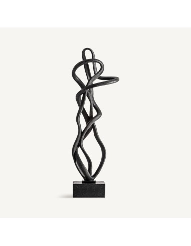 Figura Decorativa Alta de Resina Negra – Vical Home Diseño Contemporáneo