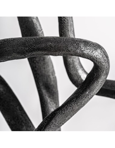 Figura Decorativa Alta de Resina Negra – Vical...