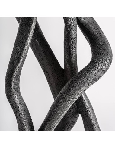 Figura Decorativa Alta de Resina Negra – Vical...