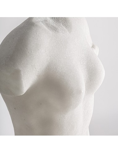 Escultura Decorativa Alta en Resina Blanca –...