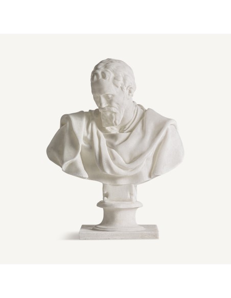Busto Decorativo Grande en Resina Blanca – Vical Home Diseño Sofisticado