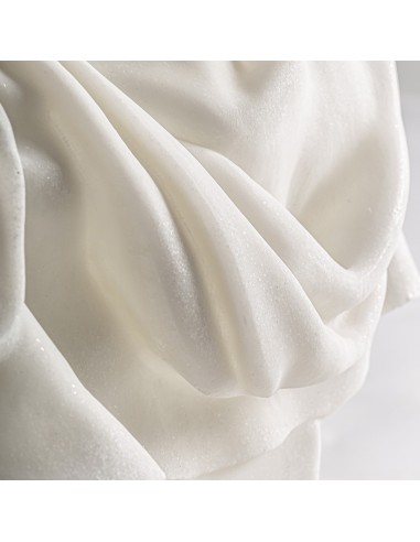 Busto Decorativo Grande en Resina Blanca –...