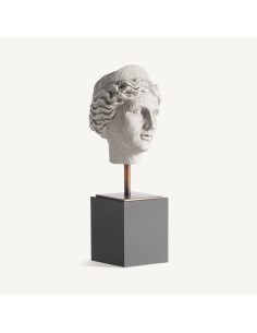 Figura Decorativa en Resina Blanco Roto y Negro – Vical...