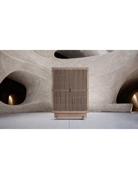 Armario Gabia en Madera con Puertas Enrejadas – VicalDesign