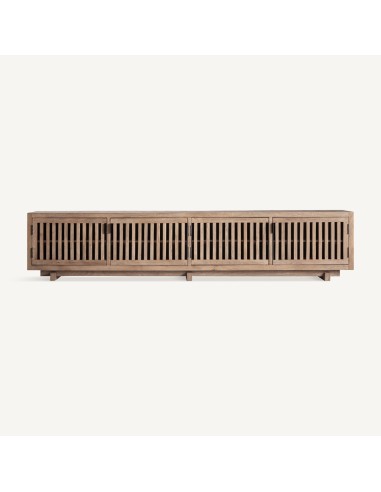 Mueble TV Gabia con Puertas Correderas de Listones – VicalDesign