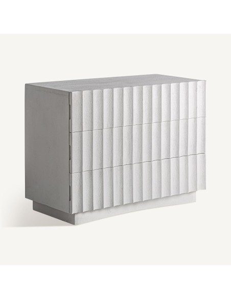 Cómoda Saundby en Madera de Mango Blanca – Estilo Contemporáneo | Vical Home