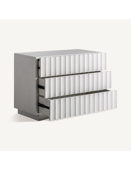 Cómoda Saundby en Madera de Mango Blanca – Estilo Contemporáneo | Vical Home