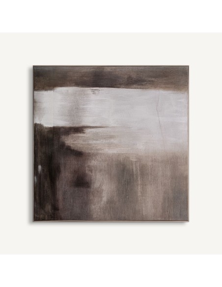 Cuadro Nogerio en Lienzo Marrón con Acabado Artesanal – Vical Home