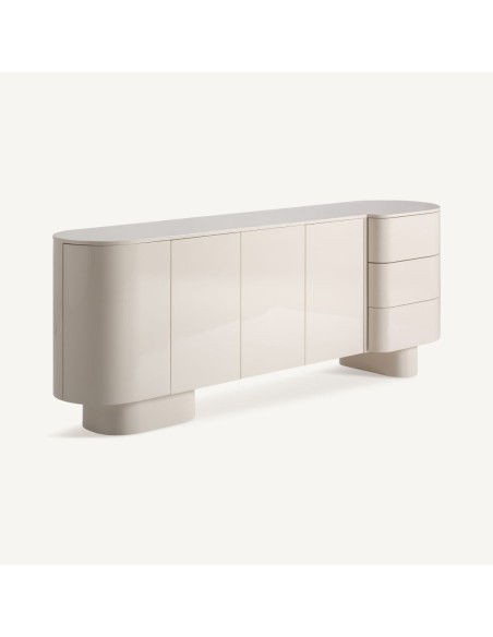 Aparador en Madera DM Blanco Roto – Diseño Contemporáneo | Vical Home en Luba Hogar