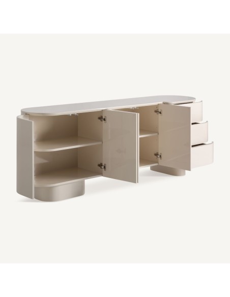 Aparador en Madera DM Blanco Roto – Diseño Contemporáneo | Vical Home en Luba Hogar