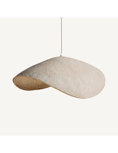 Lámpara de Colgar en Hierro Gris y Papel Maché Bronce | Vical Home en Luba Hogar