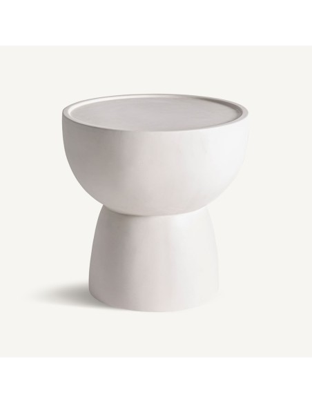 Mesa de Centro Naima en Hormigón Armado Blanco Roto | Vical Home en Luba Hogar