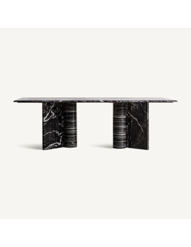Mesa Comedor Gautby de Mármol Negro – Diseño Contemporáneo VICAL HOME