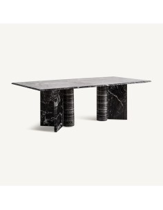 Mesa Comedor Gautby de Mármol Negro – Diseño... 2