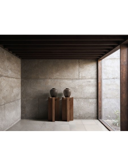 Mesa Auxiliar Brutalist VicalDesign 43x43x90 cm – Escultura Funcional