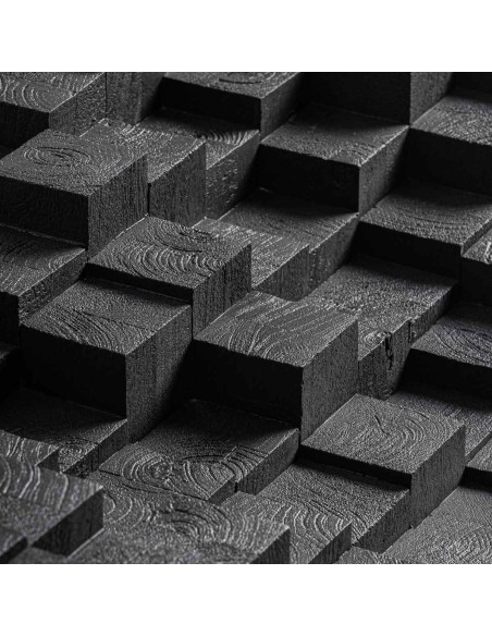 Mesa de Centro PÈTRIA VicalDesign 98x98x32 cm – Piedra y Cristal en Equilibrio