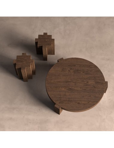 Mesa de Centro Brutalist VicalDesign 127x133x30...