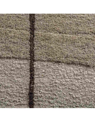 Alfombra Sisuka de Lana Blanca y Algodón Beige...