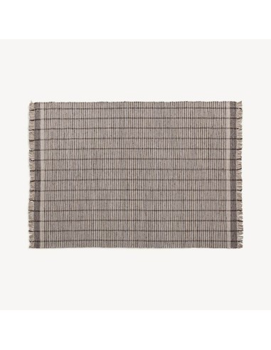 Alfombra Sora de Algodón Beige y Marrón – Estilo Clásico VICAL HOME