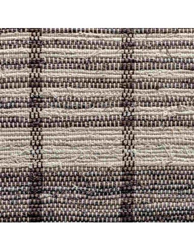 Alfombra Sora de Algodón Beige y Marrón –...