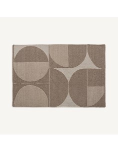 Alfombra Nohara de Lana y Viscosa – Beige y Blanco Roto |...