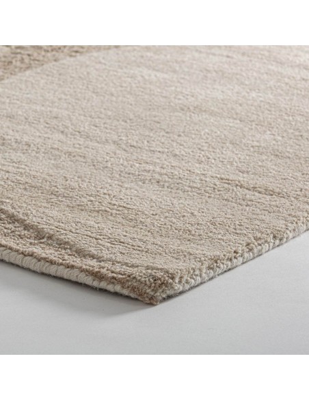 Alfombra Nohara de Lana y Viscosa – Beige y Blanco Roto | VICAL HOME