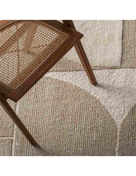 Alfombra Nohara de Lana y Viscosa – Beige y Blanco Roto | VICAL HOME